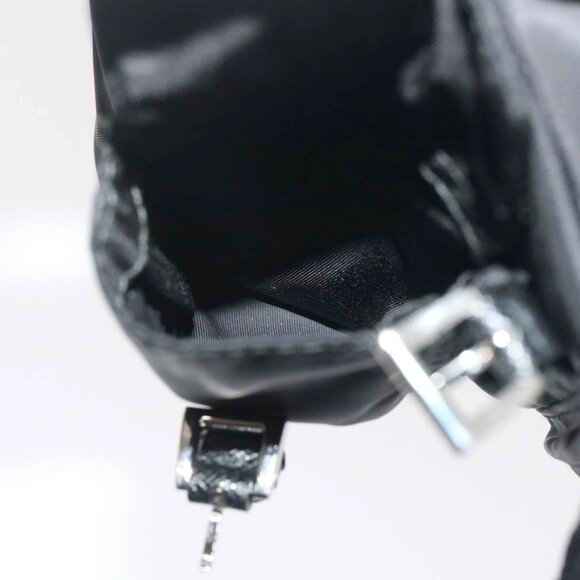 PRADA Chain Mini Shoulder Bag Nylon Black - Picture 13 of 16